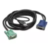 APC cavo tastiera/video/mouse (KVM) – USB, HD-15 (VGA)