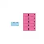 Sigel GN101 Blocco numerato 1-100, 105 x 50 mm, 100 fogli, colori assortiti