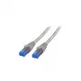 Cavo patch RJ45 EFB Cat.6A U/UTP LSZH Premium 500MHz grigio 15m