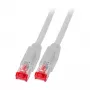 Cavo patch RJ45 EFB Cat.6A S/FTP LSZH Draka UC900 TM21 grigio 0,2m