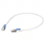 Cavo patch RJ45 EFB Cat.6A S/FTP LSZH BC AWG26 bloccabile bianco 0,5m