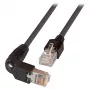 Cavo patch RJ45 EFB Cat.5e S/UTP PVC TM11 1x90 nero 0,25m