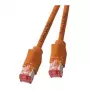 Cavo patch RJ45 EFB Cat.6A S/FTP LSZH Draka UC900 TM21 arancione 0,25 m