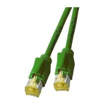Cavo patch RJ45 EFB Cat.6A S/FTP LSZH Draka UC900 TM31 verde 0,25 m