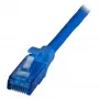 Cavo patch RJ45 EFB Cat.6A U/UTP LSZH Premium 500MHz blu 0,15m