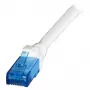 EFB Cavo patch RJ45 Cat.6A U/UTP LSZH Premium 500MHz bianco 15m