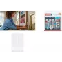 tesa Powerstrips CLICK strisce in velcro MEDIUM Slim, bianco per appendere quadri e decorazioni piatte da parete, - 1 pezzo (77721-00030)