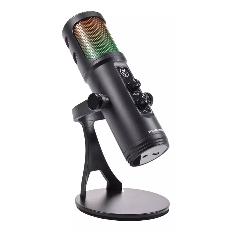 Deltaco Gaming microfono streaming RGB nero