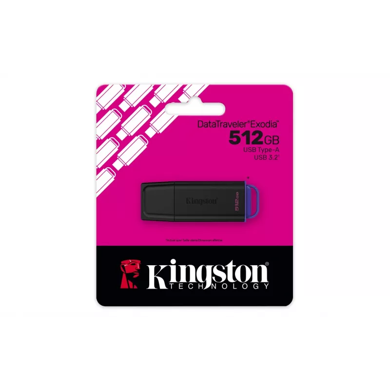 Kingston Technology DataTraveler 512GB USB 3.2 Gen 1 portatile Exodia nero/viola