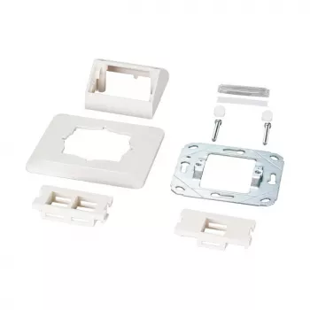 EFB Set telaio multifunzione con adattatore 1 e 2 porte formato Keystone (HDMI, USB,