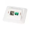 EFB Set telaio multifunzione con adattatore 1 e 2 porte formato Keystone (HDMI, USB,