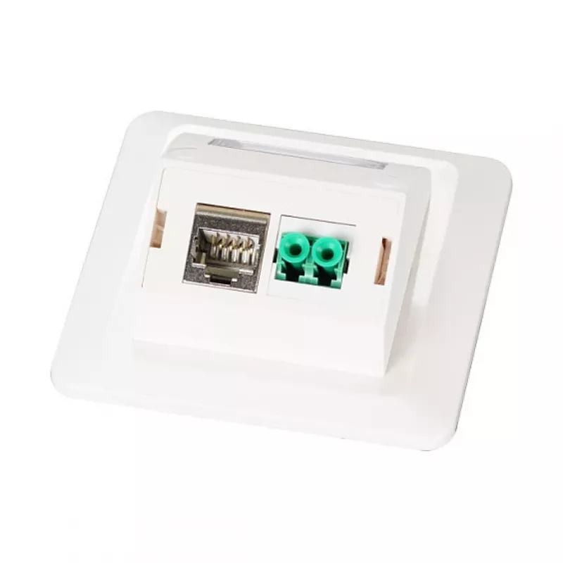EFB Set telaio multifunzione con adattatore 1 e 2 porte formato Keystone (HDMI, USB,