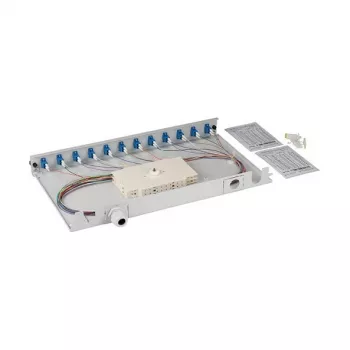 EFB Scatola di giunzione gr estendibile LC/APC OS2 12x pigtail separati e 6x accoppiatori duplex