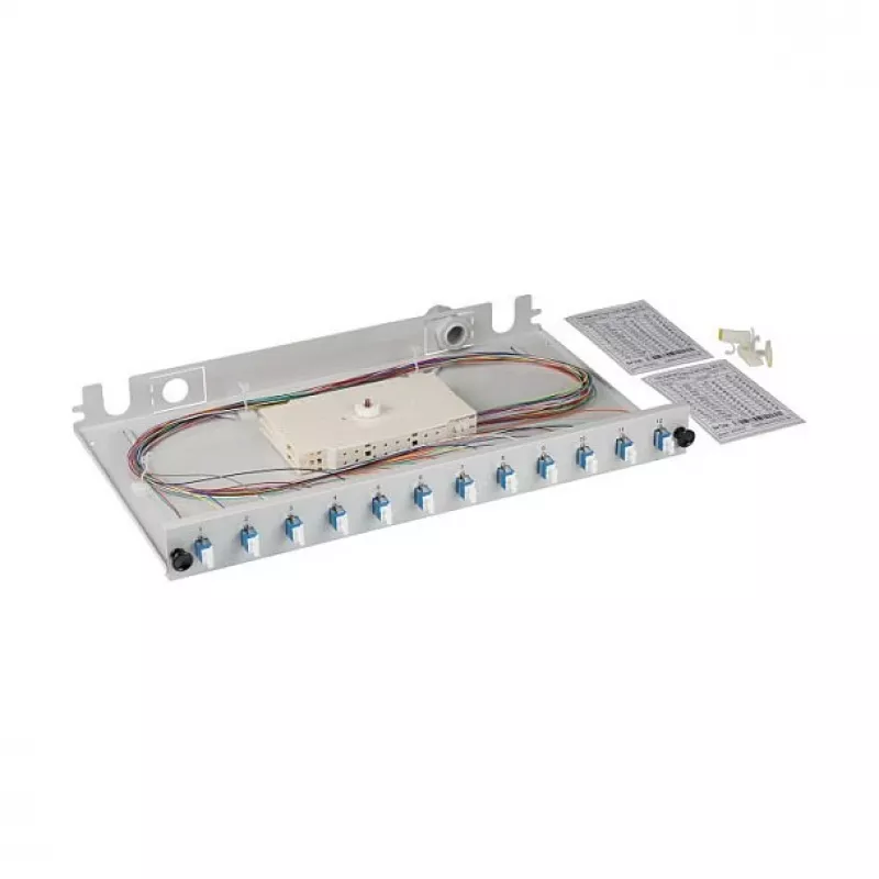 EFB Scatola di giunzione gr estendibile LC/APC OS2 12x pigtail separati e 6x accoppiatori duplex
