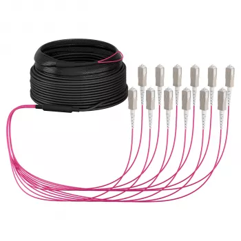 Cavo trunk EFB U-DQ(ZN)BH OM4 12G (1x12) SC-SC 30m Dca LSZH