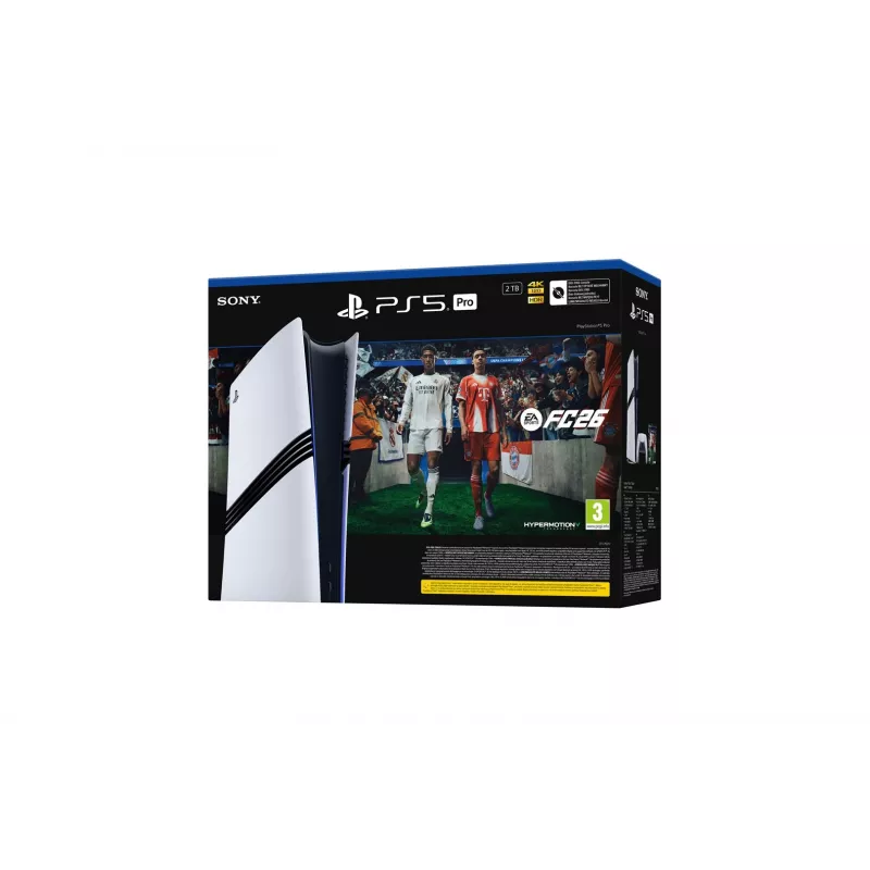 Sony Playstation 5 Pro FC26 Bundle 2 TB Wi-Fi nero, bianco