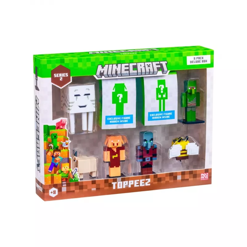 Minecraft S2 Figure - Confezione da 8 Deluxe Box (assortimento)