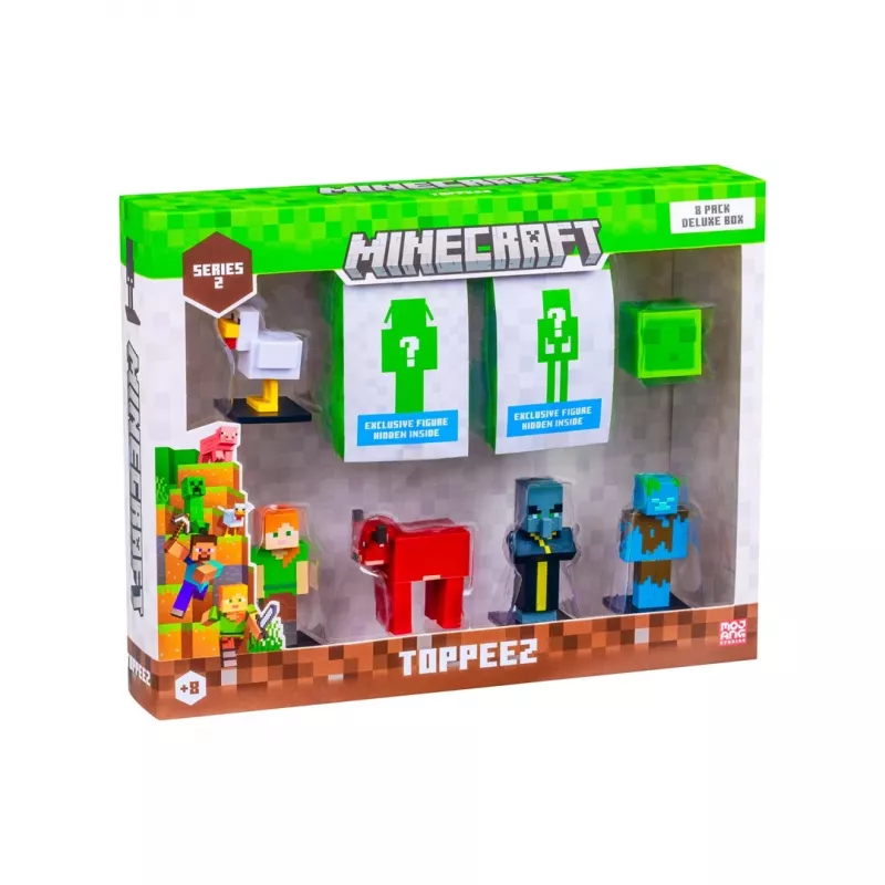 Minecraft S2 Figure - Confezione da 8 Deluxe Box (assortimento)