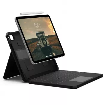 UAG Custodia protettiva con tastiera USB-C per iPad 10.9 10 gen. / 11 (A16) con supporto per Apple Pencil (black/gray)