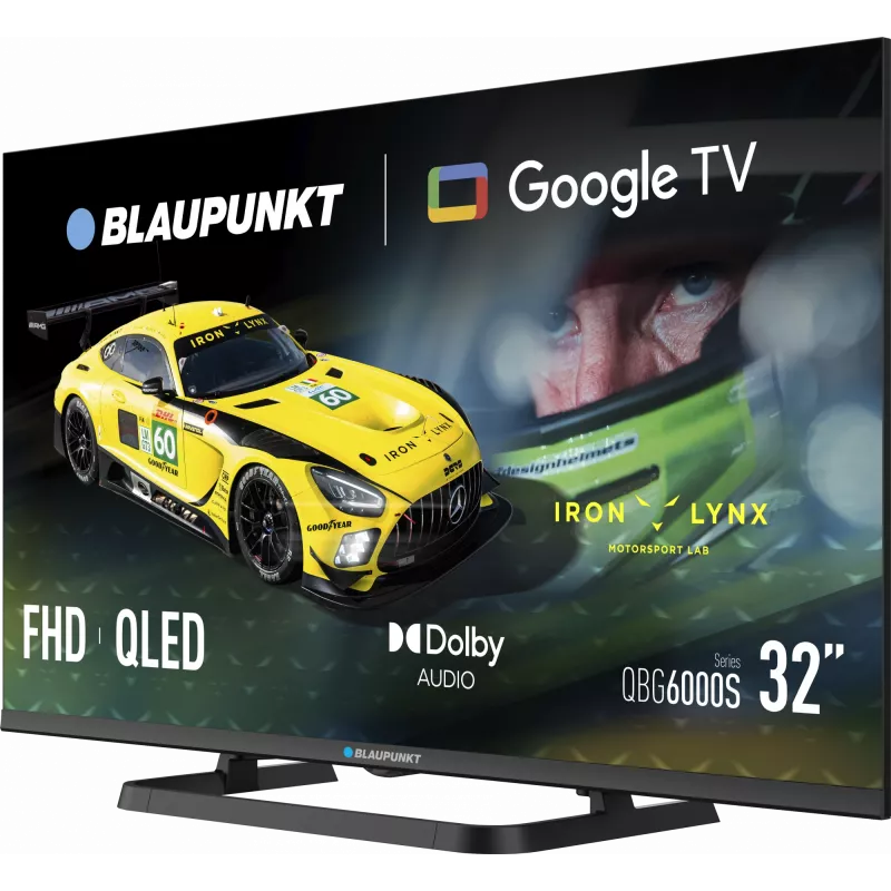 Blaupunkt QLED TV | 32QBG6000S | 32 pollici | Smart TV | Google TV | nero