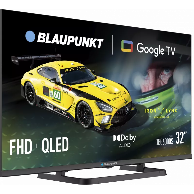 Blaupunkt QLED TV | 32QBG6000S | 32 pollici | Smart TV | Google TV | nero