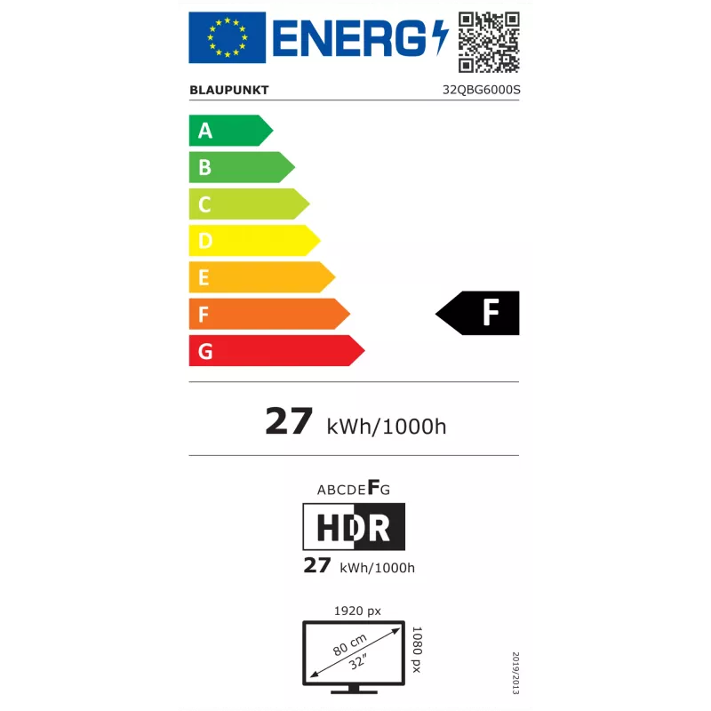 Blaupunkt QLED TV | 32QBG6000S | 32 pollici | Smart TV | Google TV | nero