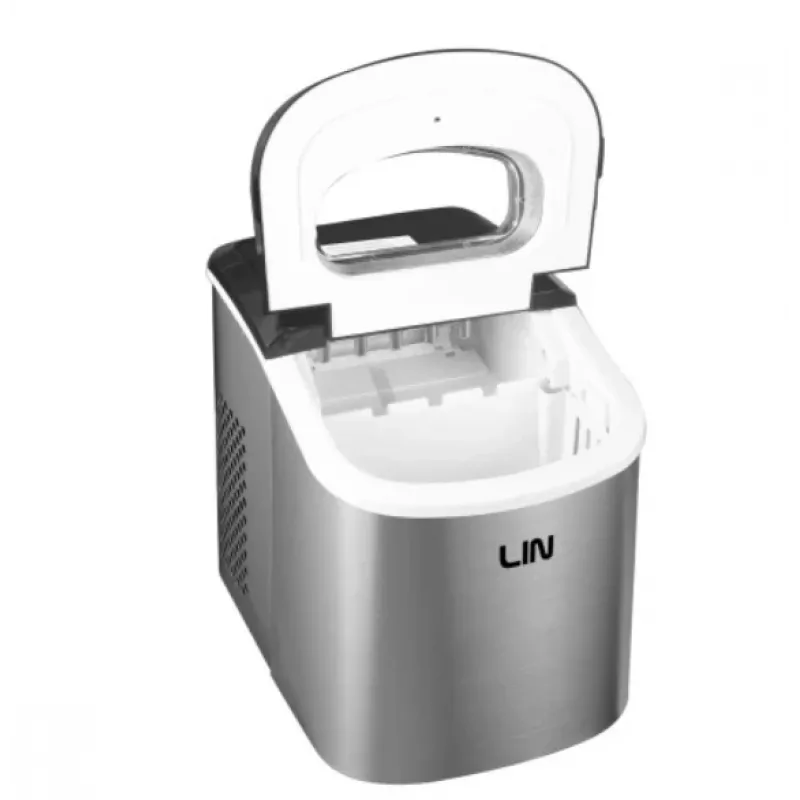 Macchina portatile per cubetti di ghiaccio LIN ICE PRO-S12 argento