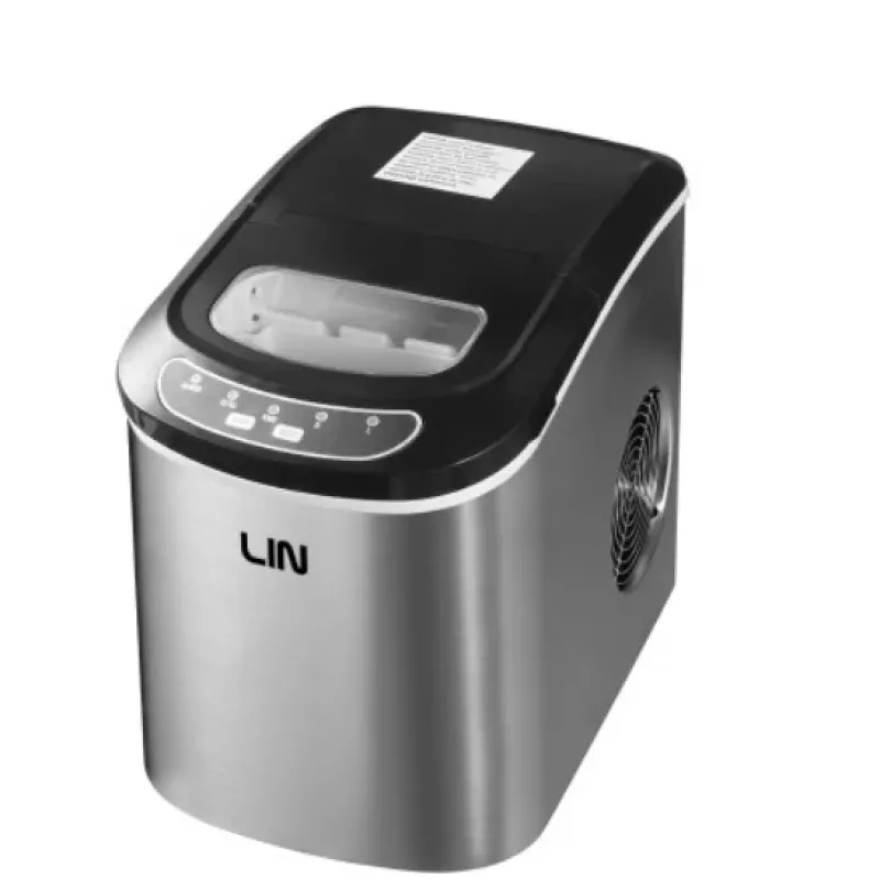 Macchina portatile per cubetti di ghiaccio LIN ICE PRO-S12 argento