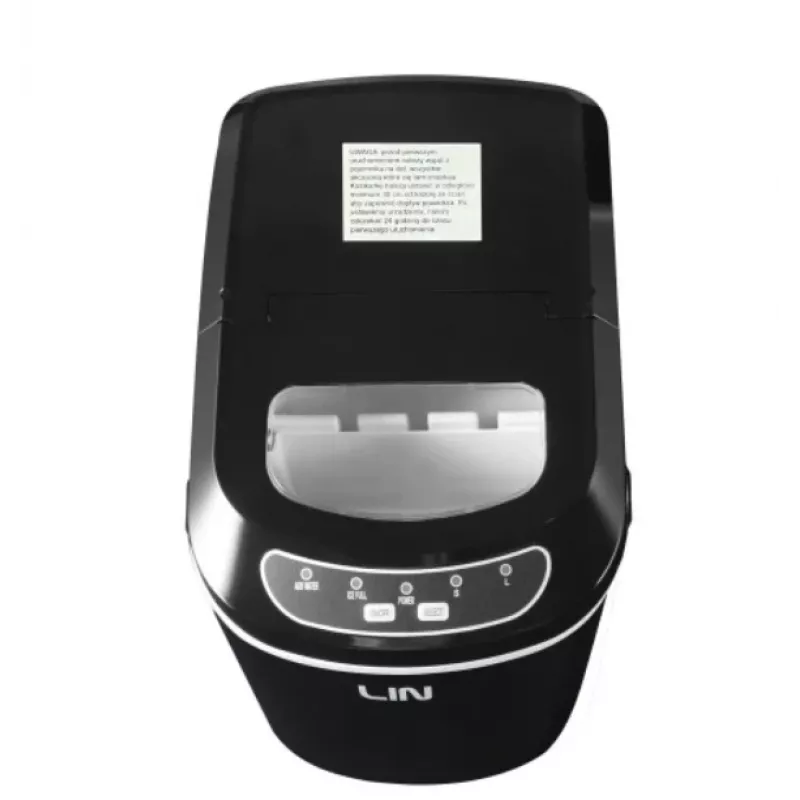 Macchina portatile per cubetti di ghiaccio LIN ICE PRO-B12 nero