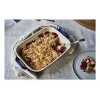 Staub Forma rettangolare in ceramica, blu scuro, 34x24x7,6