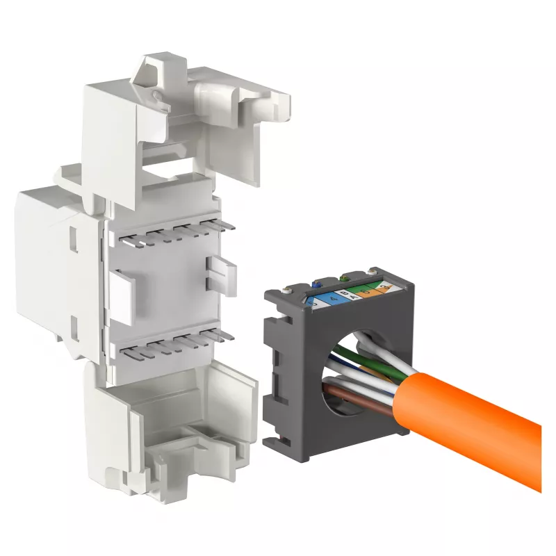 Modulo di ingresso RJ-45 modulare EFB Elektronik ECOLAN E-20080, bianco