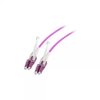Jumper duplex in fibra ottica LC–LC OM4 7,5 m con linguetta push/pull, EFB Elektronik