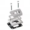 Cornice adattatore EFB Elektronik ET-25092.8 per compatibilità di design con Gira RAL9003 per ET-25092.x e FTTH-OUTLET-xx