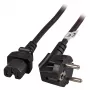 EFB Elektronik Cavo per apparecchi a caldo CEE 7/7 90° su C15 nero 3 m 3 x 1.00 mm² - 10 A - 3 m - Nero (EK625.3V2)