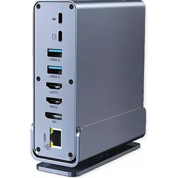 Docking station USB-C VALUE 16-in-1, 4K60 1xDP, 2xHDMI, 1xGbE,USB(2xC,5xA,1xC PD) (12.99.1142)