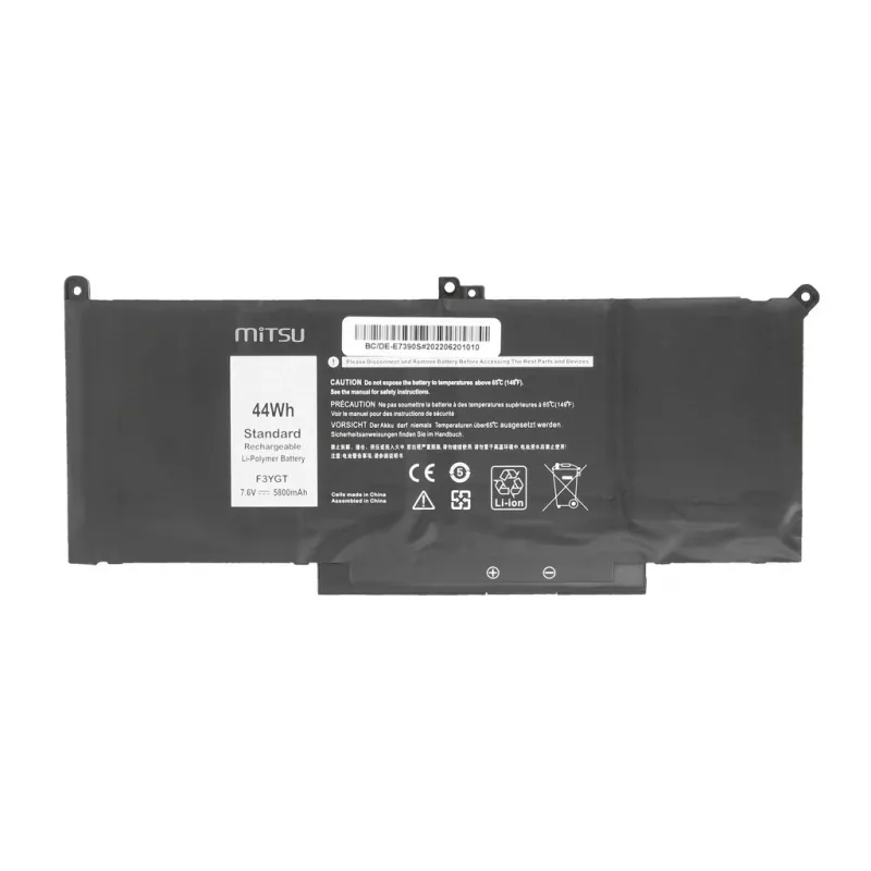 Batteria ricaricabile per Dell Latitude 7390, 7490 5800 mAh (44 Wh) 7,6 - 7,4 V