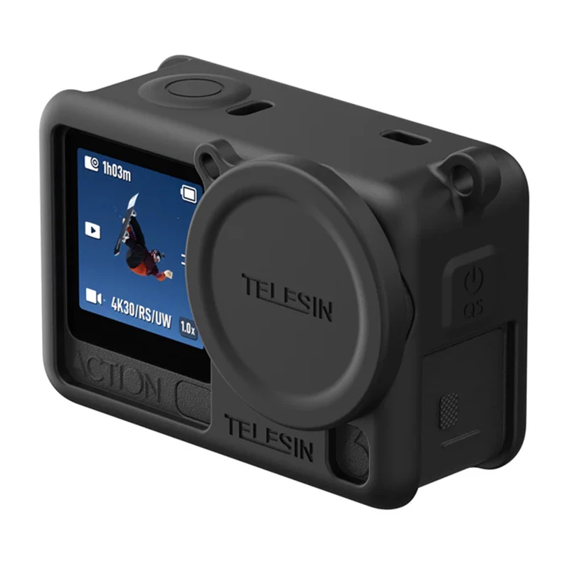 Custodia protettiva con cinghia e copriobiettivo per DJI Osmo Action 6 / S6-ptc-11
