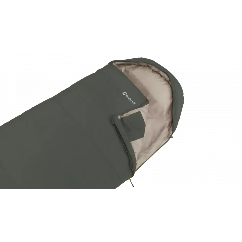 Sacco a pelo sintetico Outwell Campion Prime (185 cm) - verde taglia: sinistra