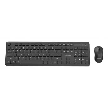 Gembird KBS-WPS-01 set tastiera e mouse wireless, inglese, nero
