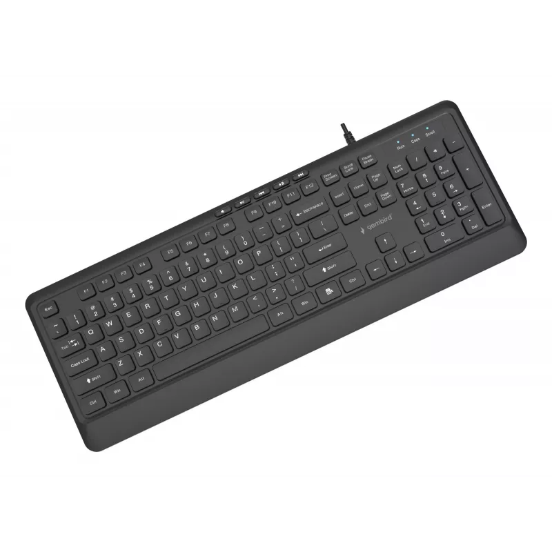 Tastiera multimedia USB ENG/nero KB-MCH-05 Gembird