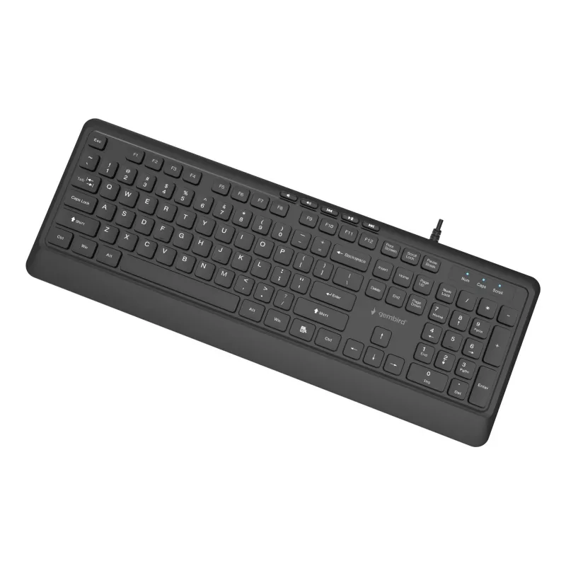 Tastiera multimedia USB ENG/nero KB-MCH-05 Gembird