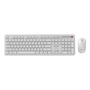 Tastiera + mouse wireless ENG/BIANCO KBS-WPS-01-W Gembird
