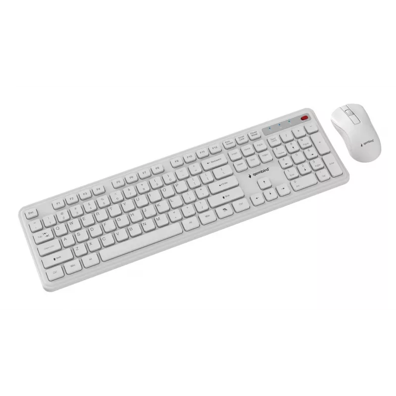 Tastiera + mouse wireless ENG/BIANCO KBS-WPS-01-W Gembird