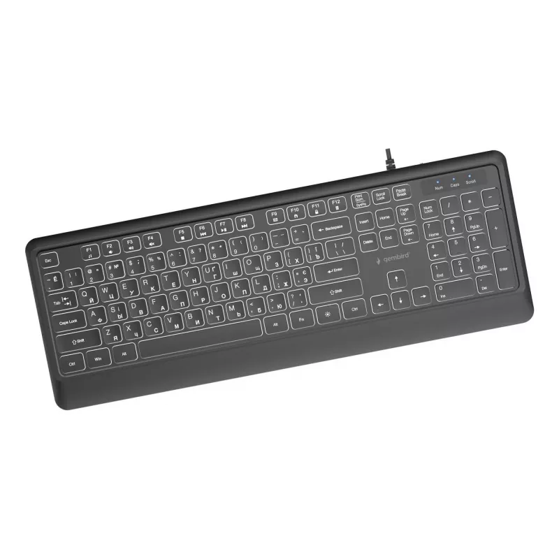 Tastiera multimedia USB CIRILLICO/nero KB-UML-04-CYRL Gembird