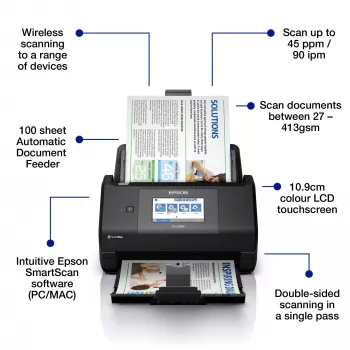Epson WorkForce ES-590W scanner a trascinamento 600 x 600 DPI A4 nero