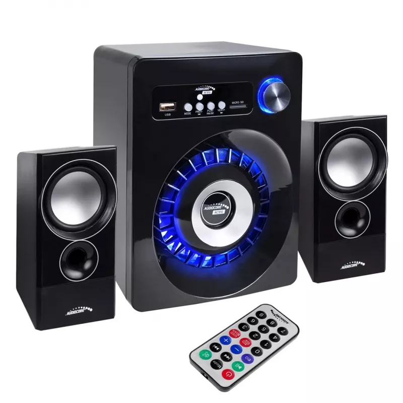 Audiocore AC910 set di diffusori 10 W PC / laptop nero Bluetooth