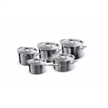 Le Creuset Set di 5 pentole in acciaio inox 3 strati 3Ply (96209400001000)