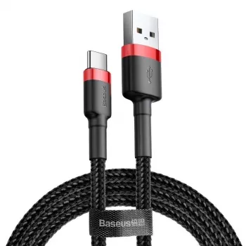 Baseus Cavo USB-C Cafule 2 A 3 m (nero+rosso)