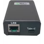 Microconnect POEINJ-25W-USBC - Gigabit Ethernet - 1000 Mbit/s - IEEE 802.3,IEEE 802.3ab,IEEE 802.3u - Cat5,Cat5e,Cat6,Cat6a - 100 m - nero (POEINJ-25W-USBC)