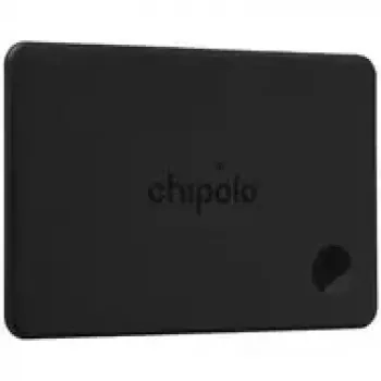 Chipolo CARD – Tracker Bluetooth sottile, senza fili e ricaricabile per iOS e Android, antracite